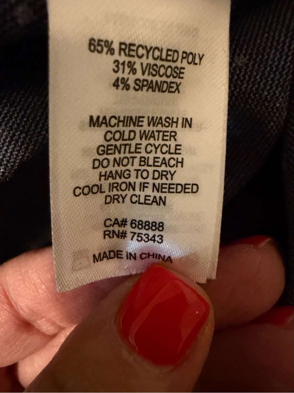 Rachel Zoe Slate Blue Micro Dot Straight Leg Dress Pants Size 10 - Picture 4 of 4